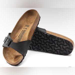BIRKENSTOCK Madrid, Black, Sz 37 (women’s 6.5). NIB!!